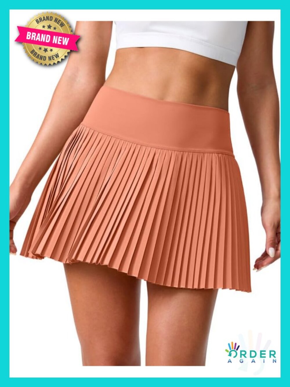 Pleated Tennis Skirt with Pockets High Waisted Lightweight Athletic Golf Skort
